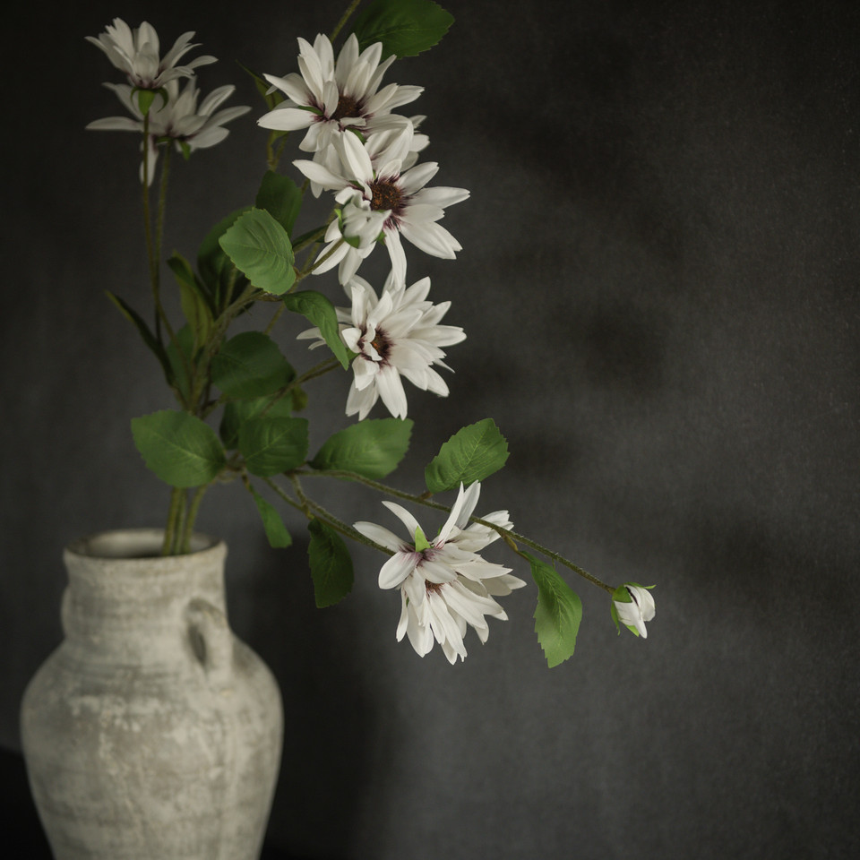 33" WHITE DAISY SPRAY