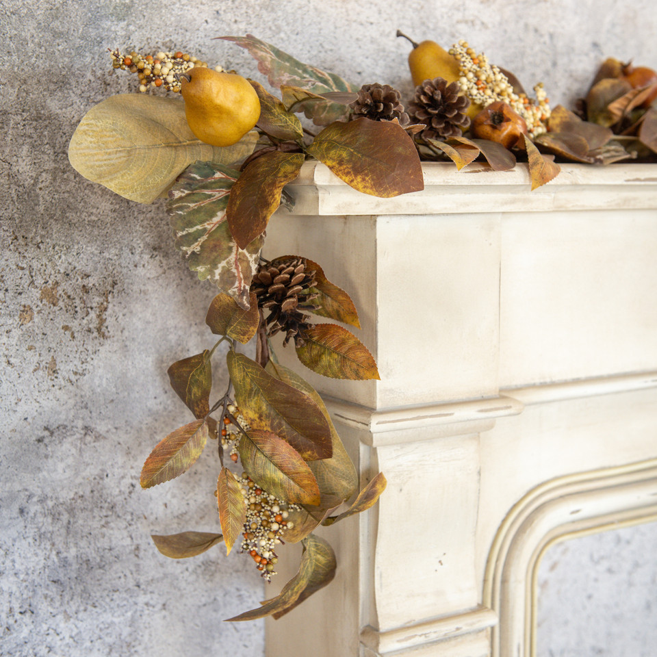 6' PEAR & POMEGRANATE GARLAND