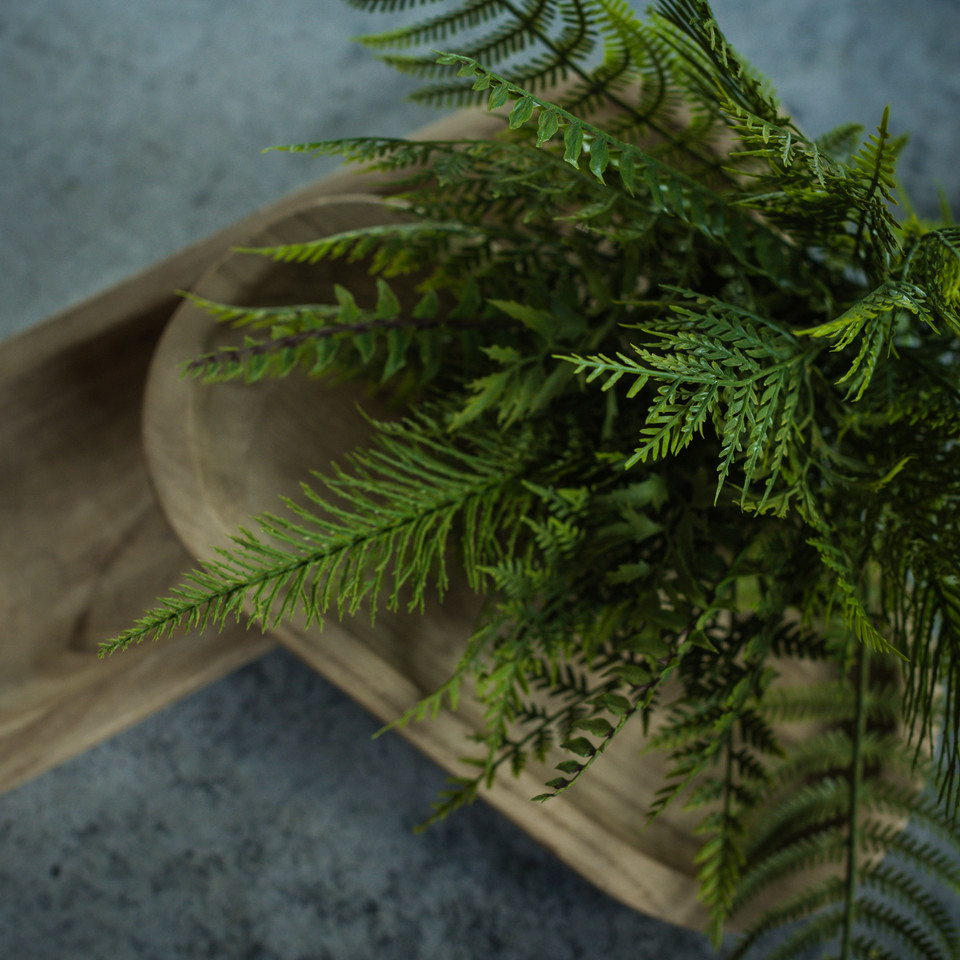 16" MIXED FERN BUSH