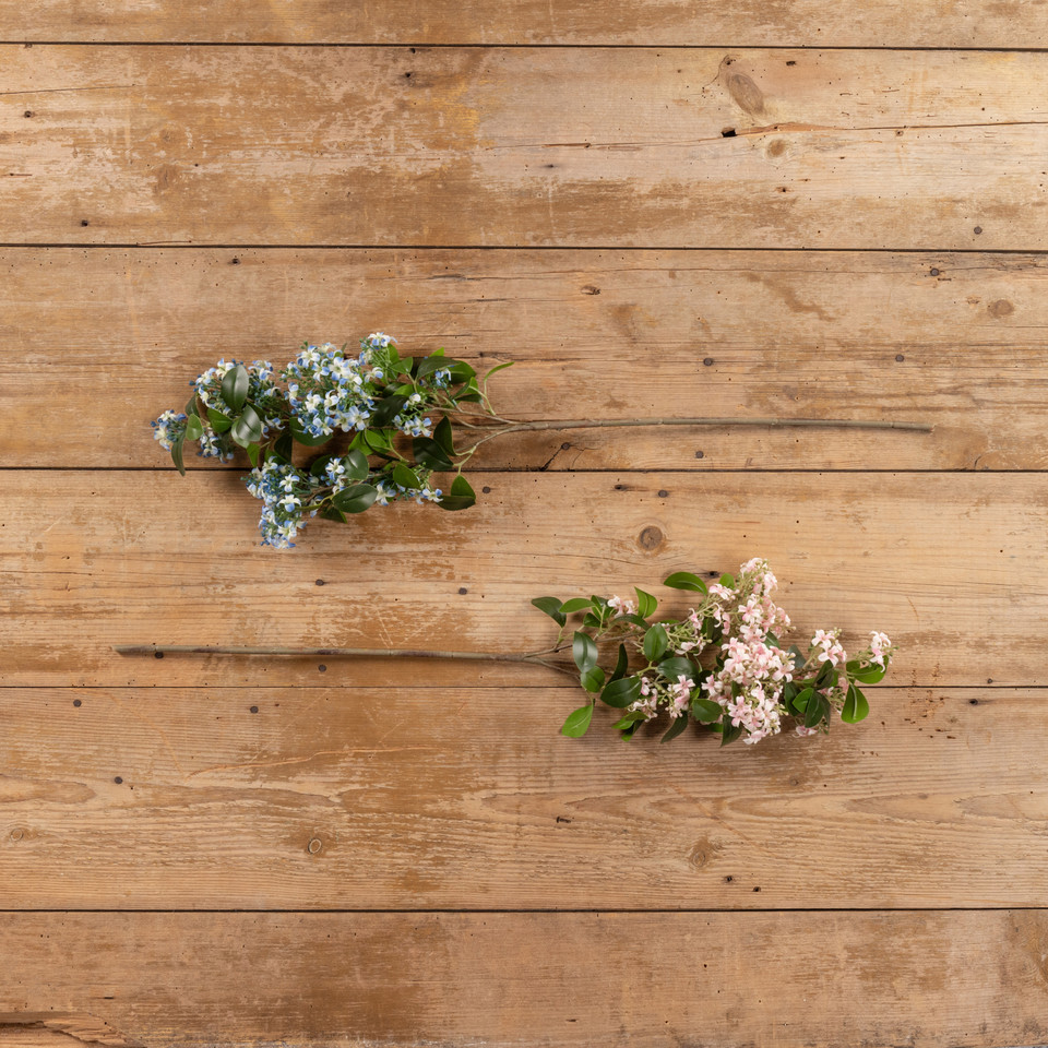 32" BLUE WILD BLOSSOM SPRAY