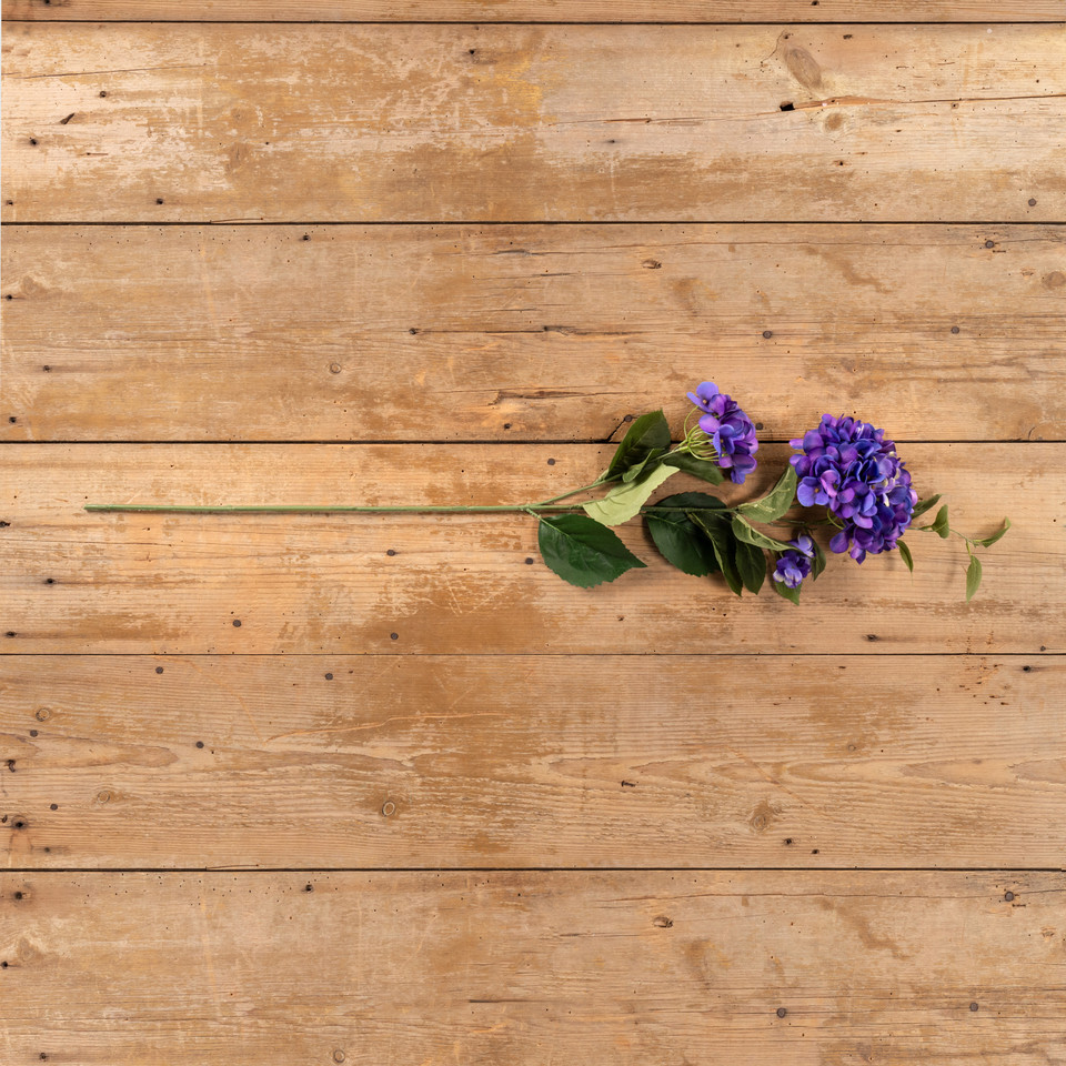 37" VIOLET HYDRANGEA SPRAY
