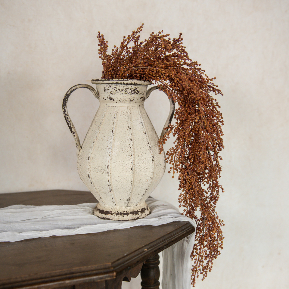 30" RUST BERRY HANGING BUSH