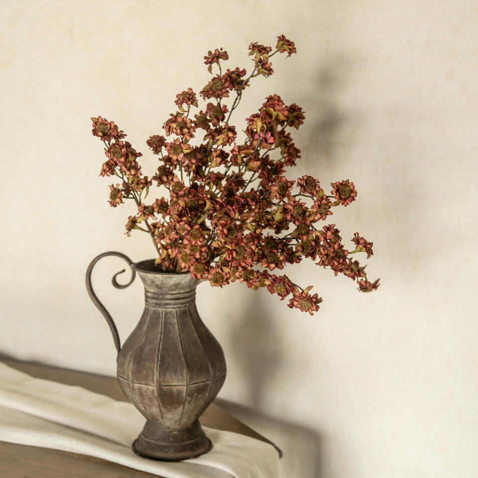 22" MAROON MINI DAISY BUSH