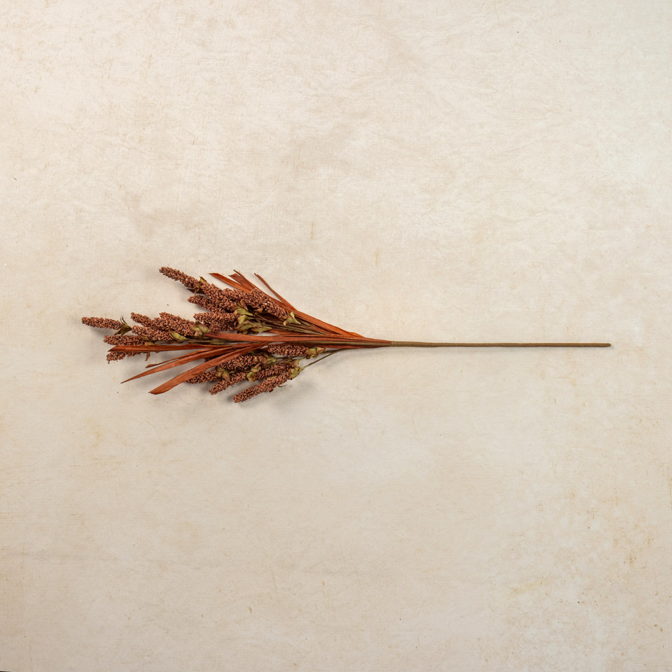 32" RUST HEATHER & DRIED GRASS SPRAY