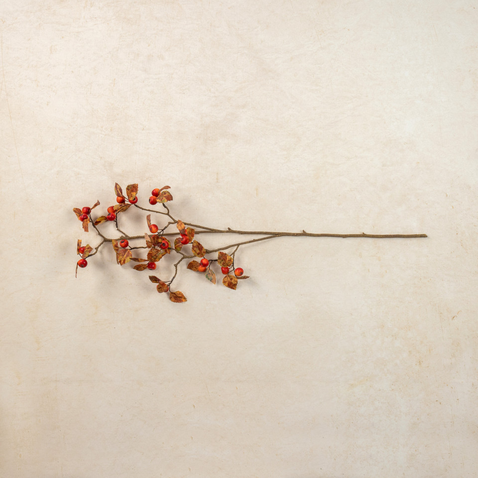 37" ORANGE HAWTHORN BERRY SPRAY