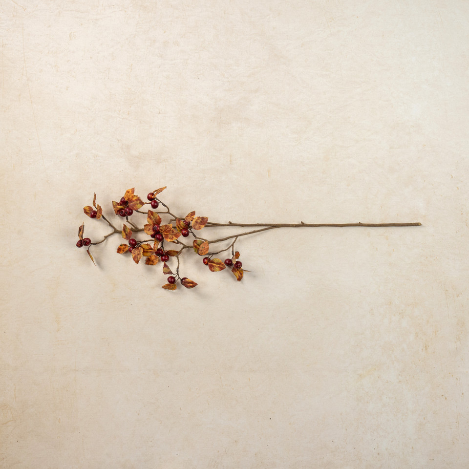 37" RED HAWTHORN BERRY SPRAY