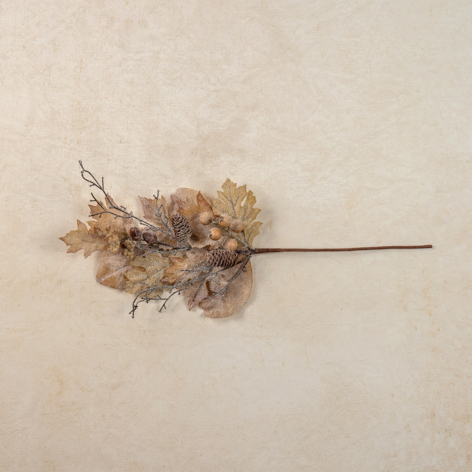 29" FROSTED WOODLAND LEAF PICK