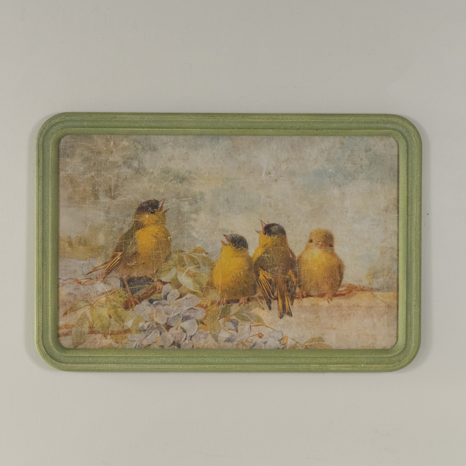 FRAMED SINGING BIRDS PRINT