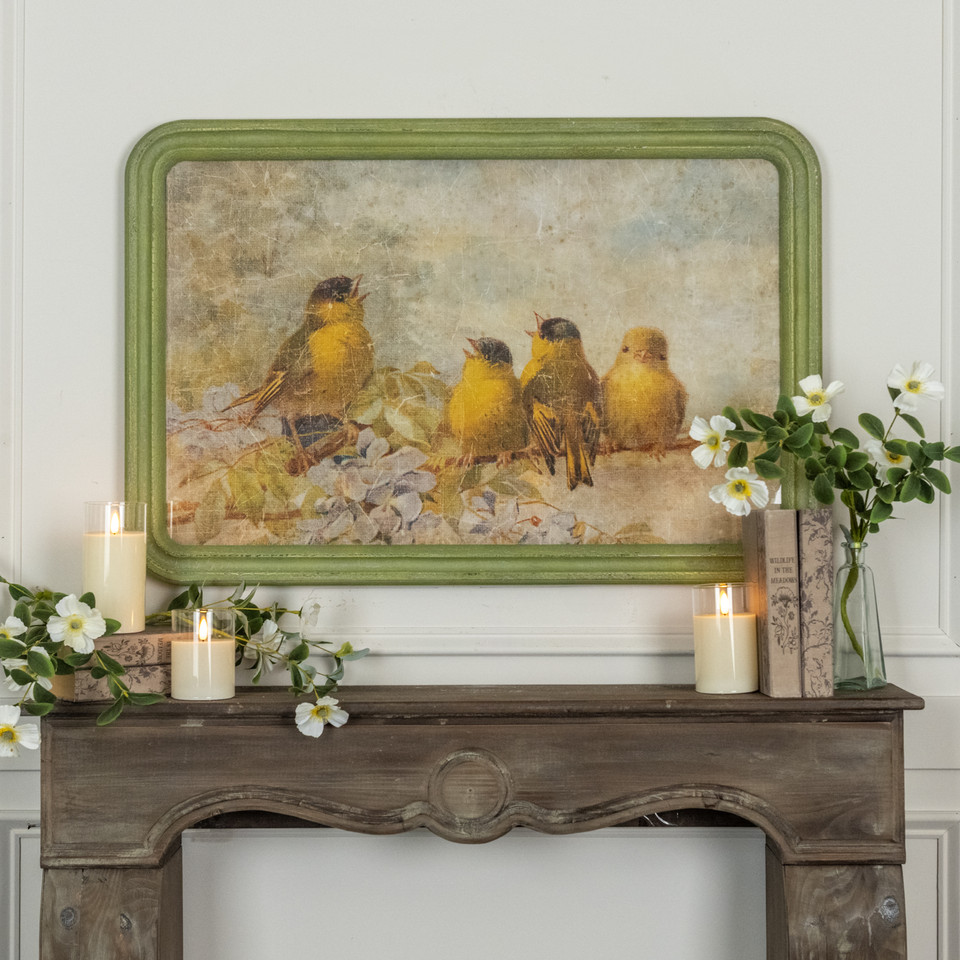 FRAMED SINGING BIRDS PRINT