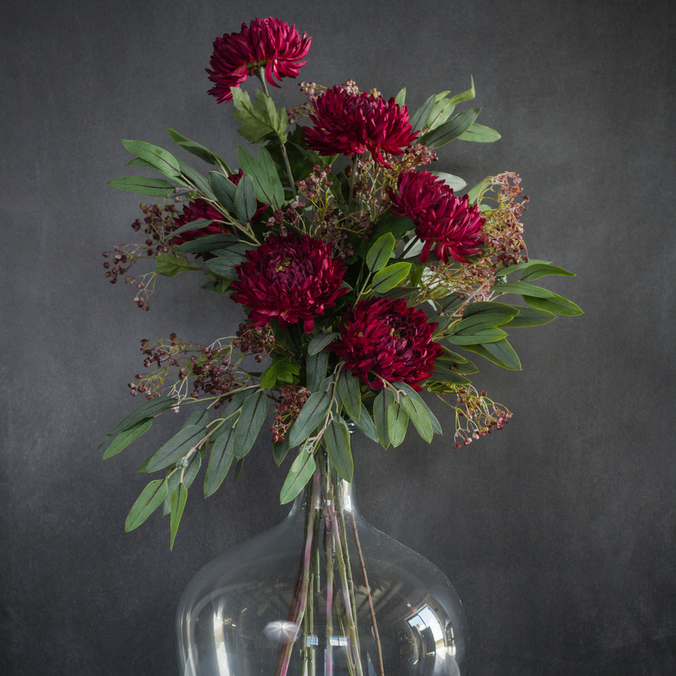 34" WINE WINTER DAPHNE SPRAY
