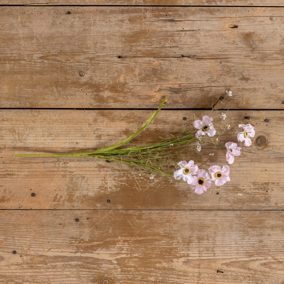 22" PINK WILDFLOWER SPRAY