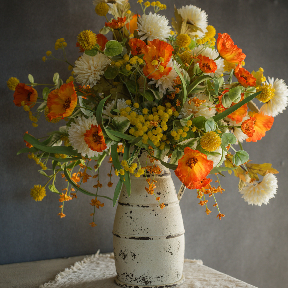24" YELLOW BABY'S BREATH SPRAY