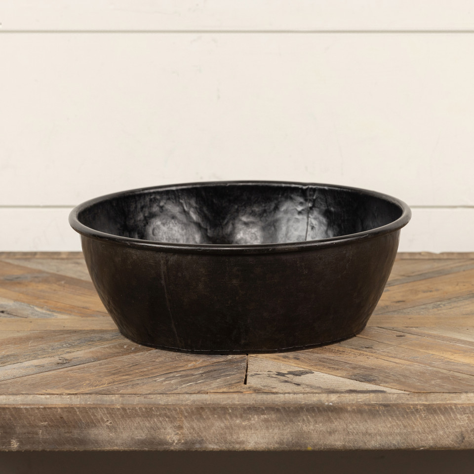 11.5" AGED BLACK BOWL