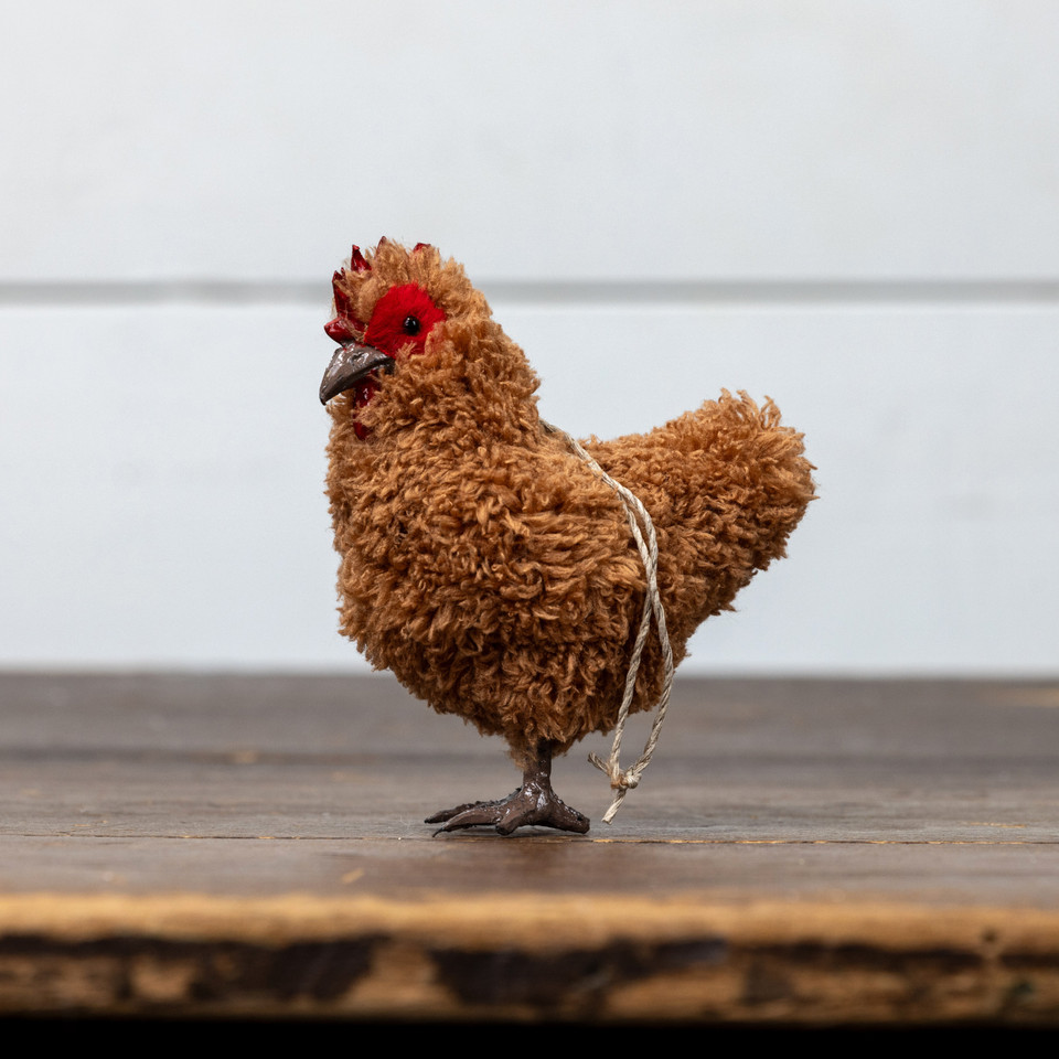 BROWN HEN ORNAMENT