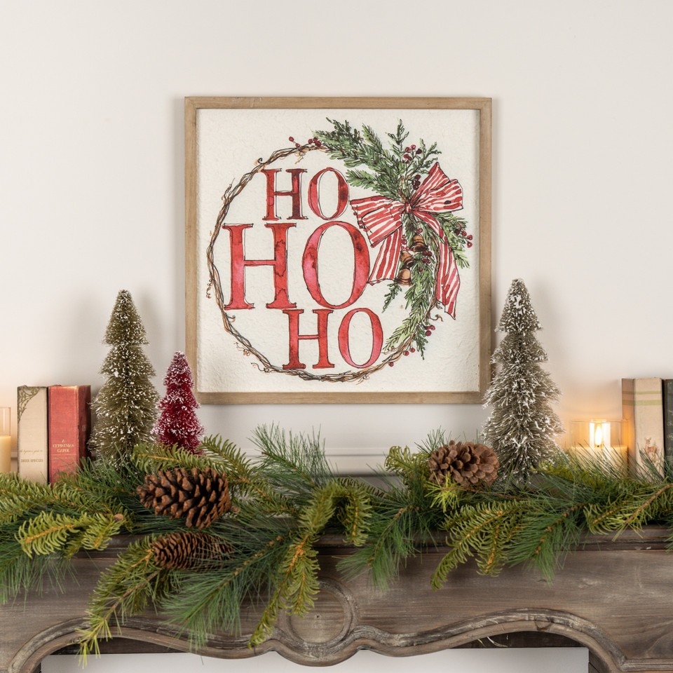 HO HO HO FRAMED PRINT