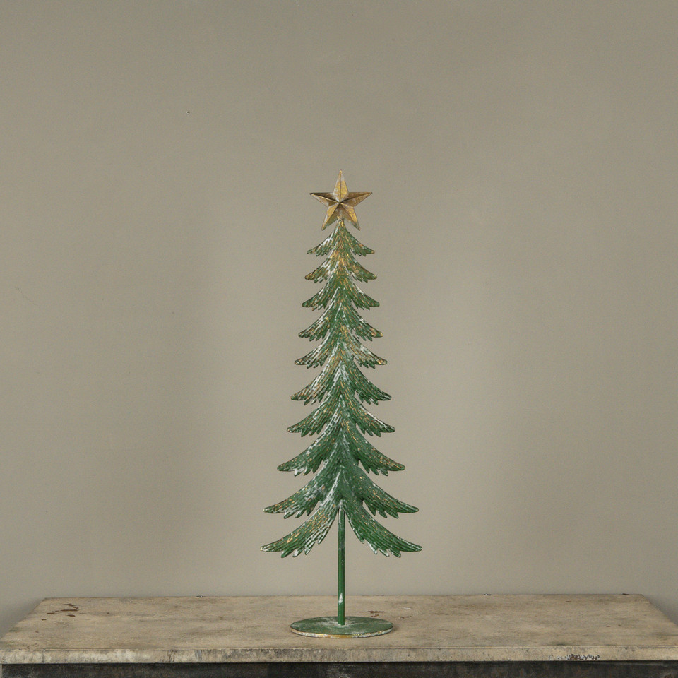 26.5" GREEN METAL TREE