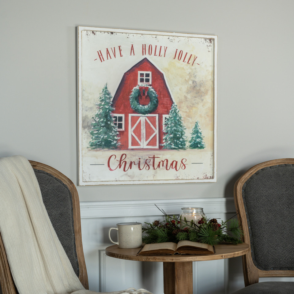 HAVE A HOLLY JOLLY CHRISTMAS BARN SIGN
