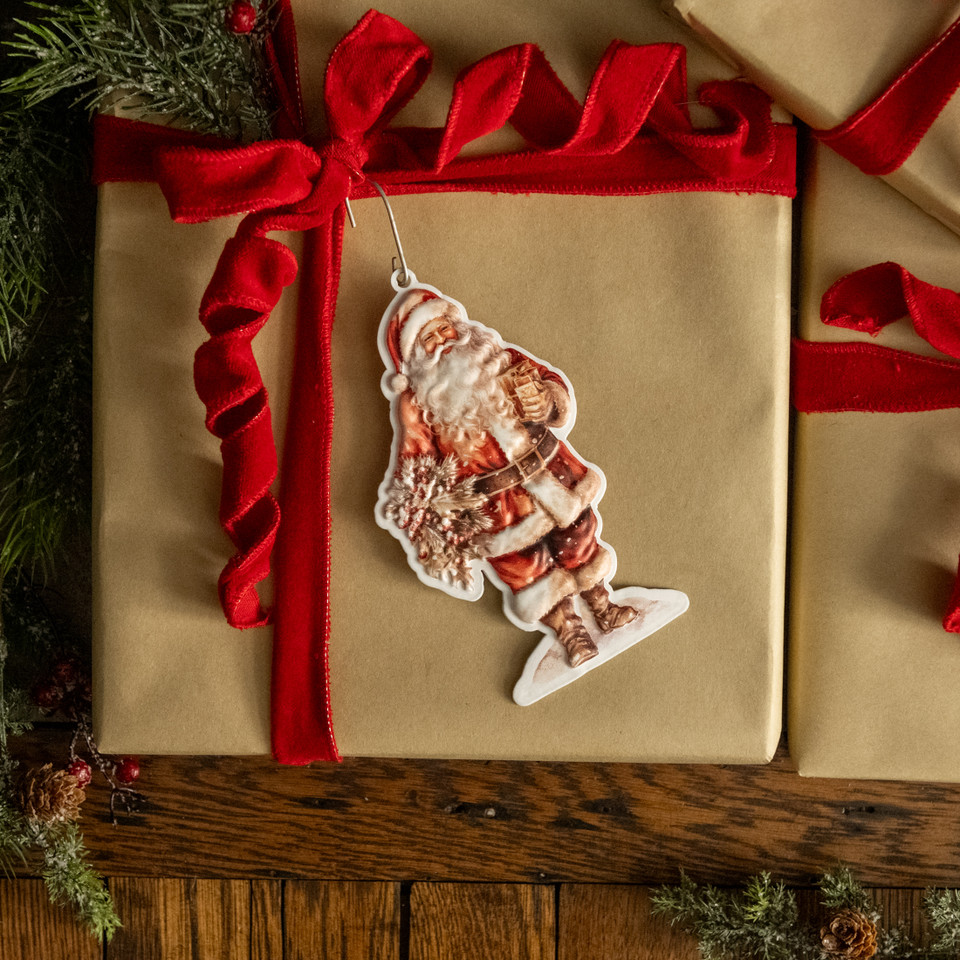 JOLLY SANTA ORNAMENT