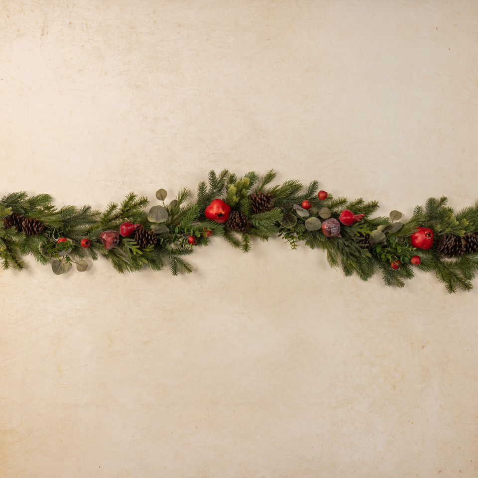 6' POMEGRANATE GARLAND