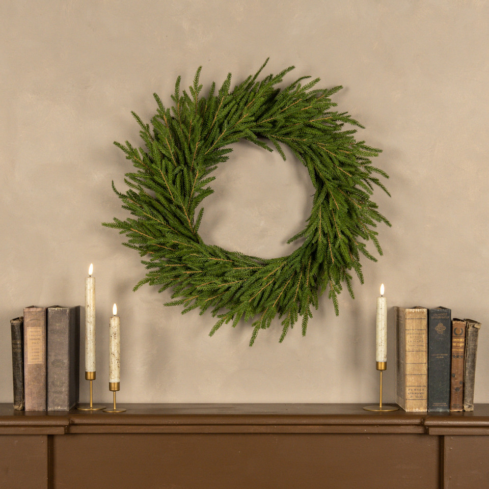 22" SOFT TOUCH NORFOLK PINE WREATH