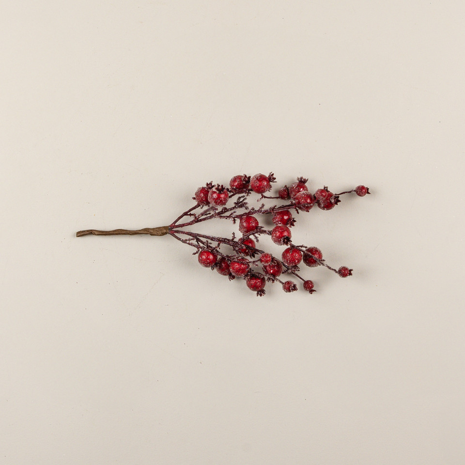 15" FROSTED RED BERRIES PICK