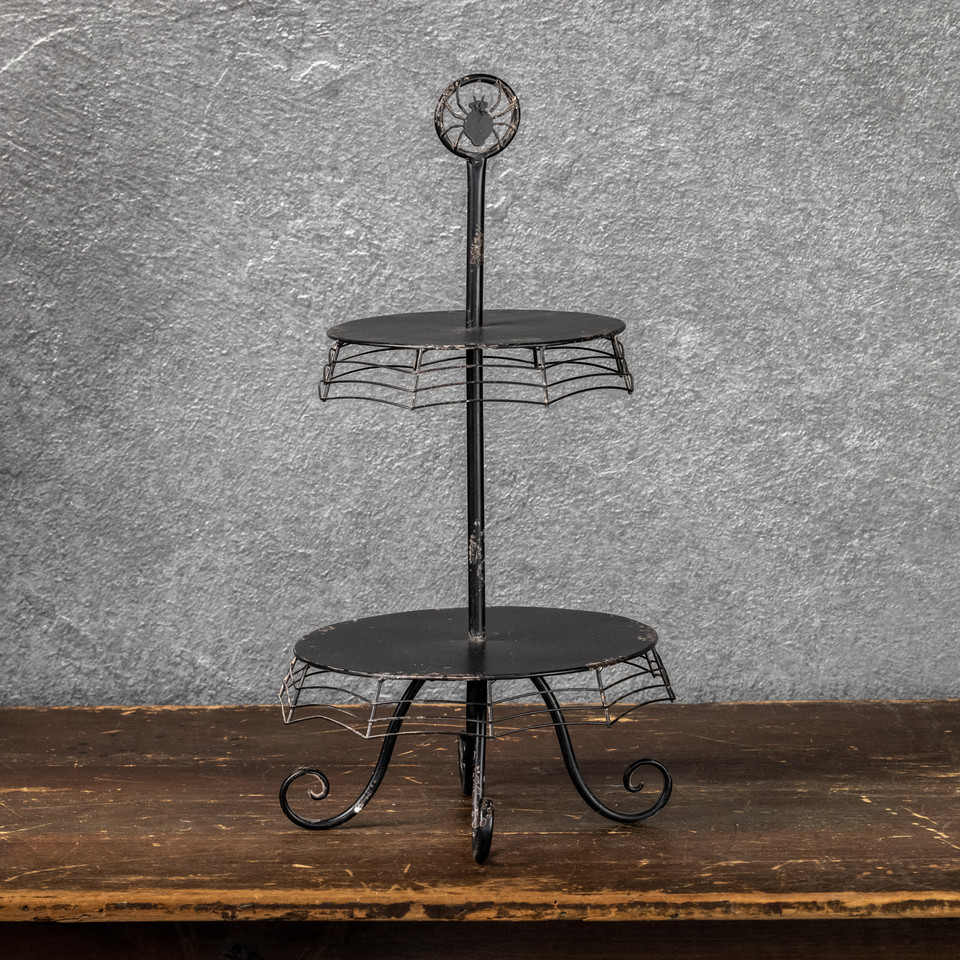 SPIDER WEB TWO TIER STAND