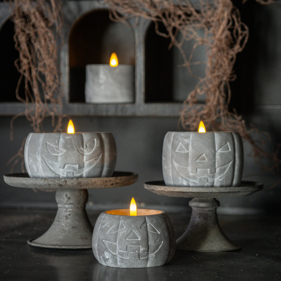3" JACK-O-LANTERN 3D FLAME CANDLE