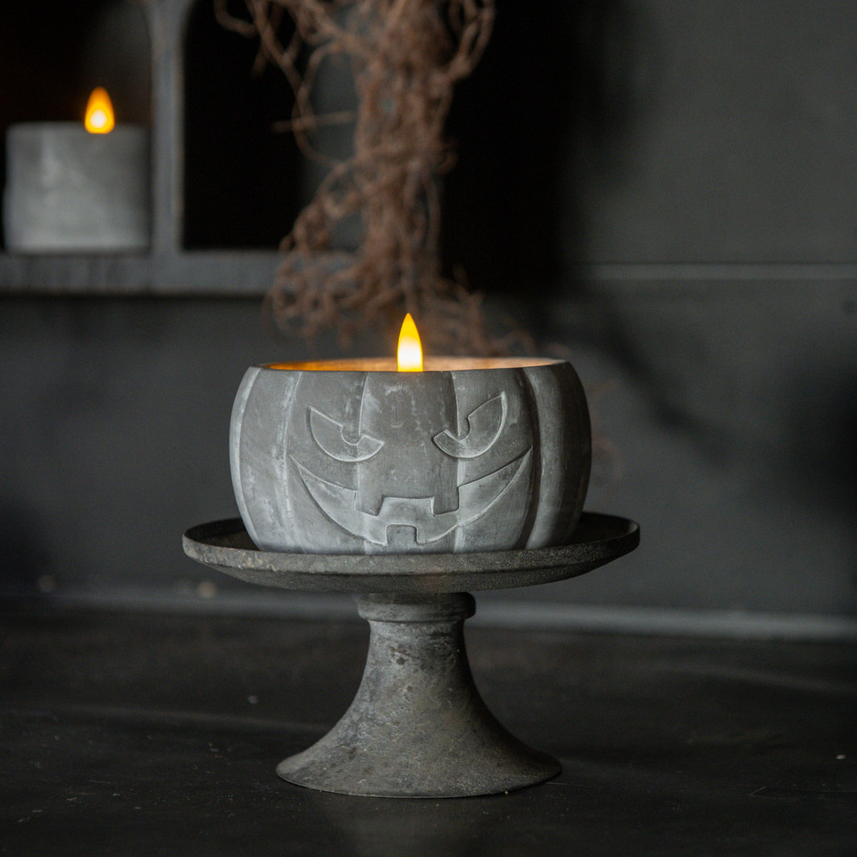 3.5" JACK-O-LANTERN 3D FLAME CANDLE
