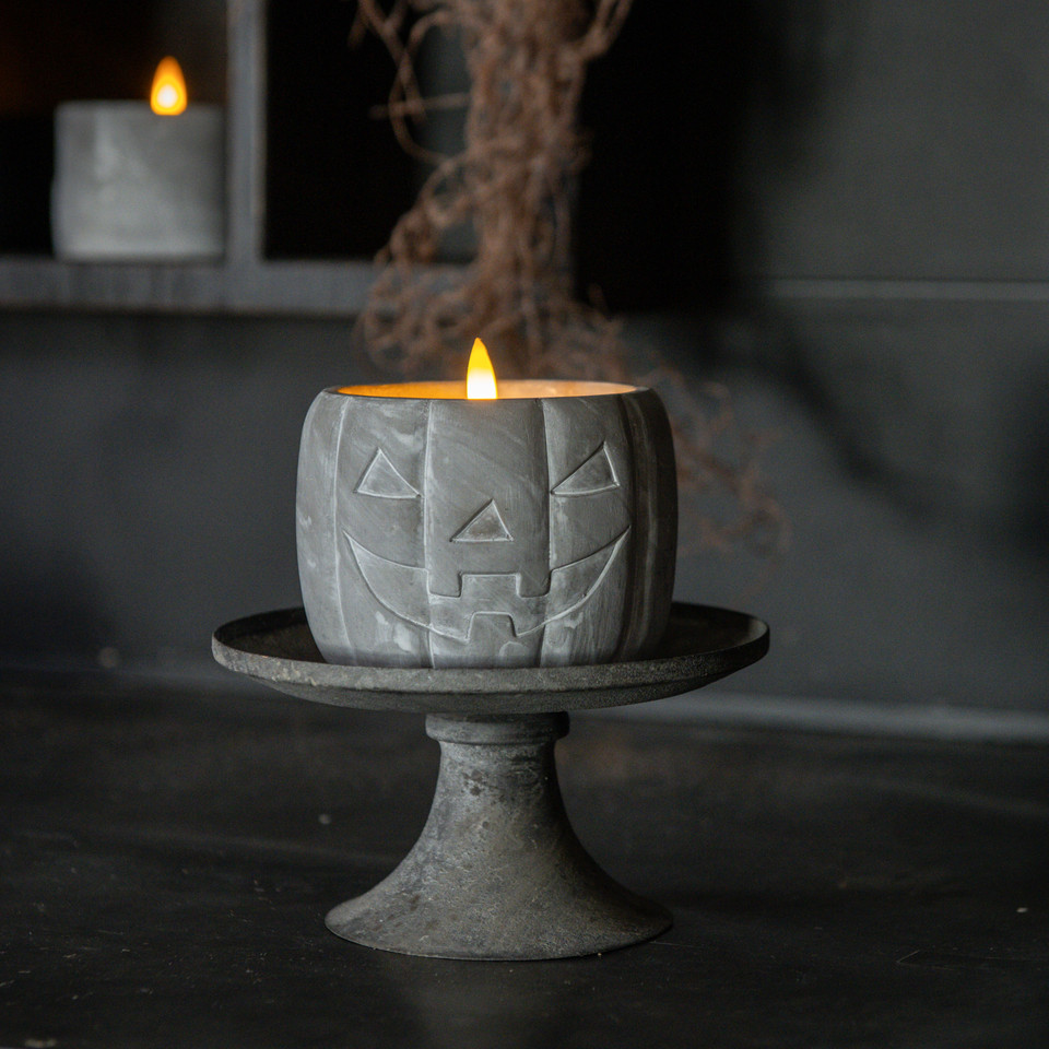 3.75" JACK-O-LANTERN 3D FLAME CANDLE