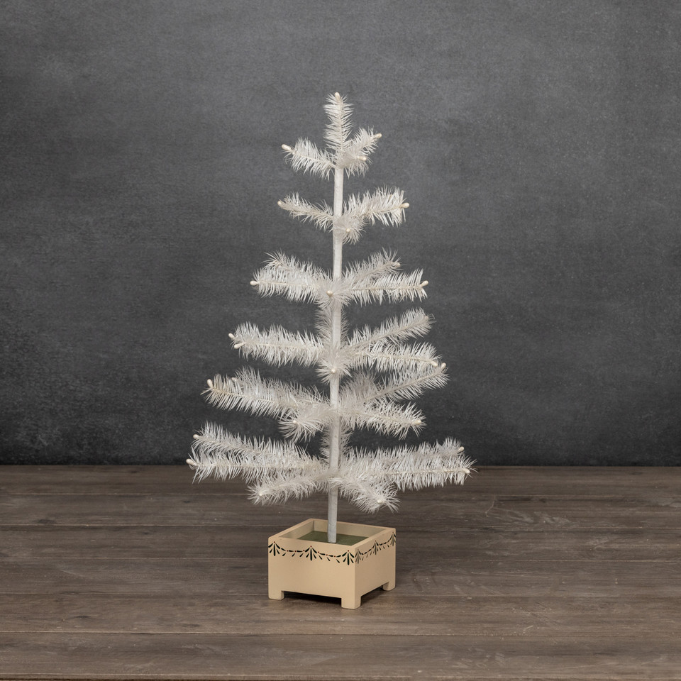 24" IVORY FEATHER TREE