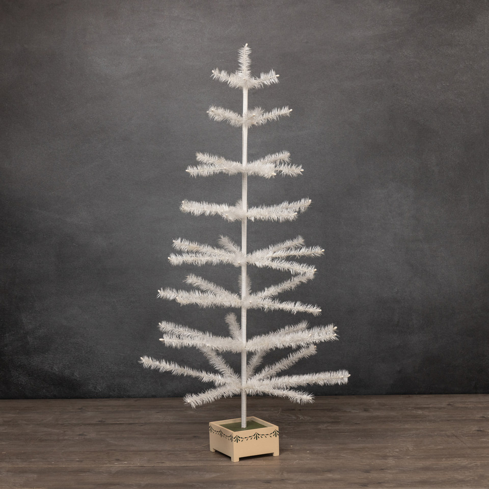48" IVORY FEATHER TREE