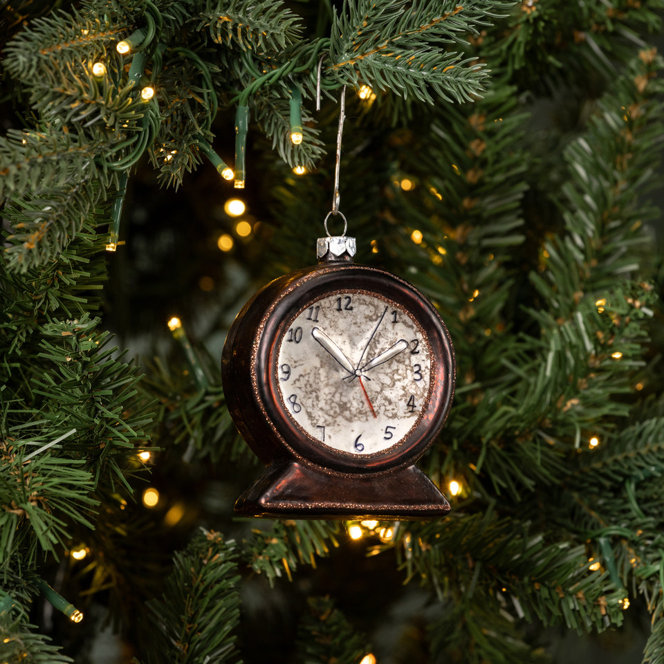 VINTAGE CLOCK ORNAMENT