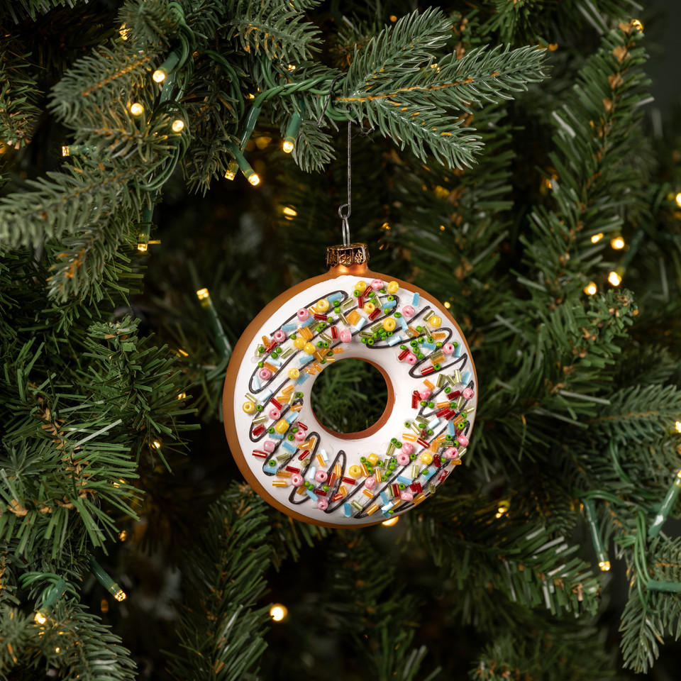 DOUGHNUT W/ SPRINKLES ORNAMENT