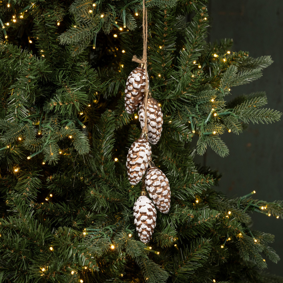 SNOWY GOLD PINECONE BUNCH