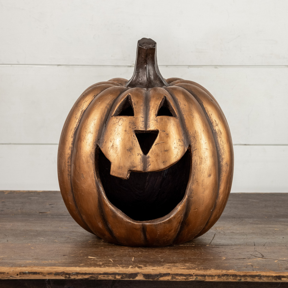 15" GOLD BIG MOUTH PUMPKIN