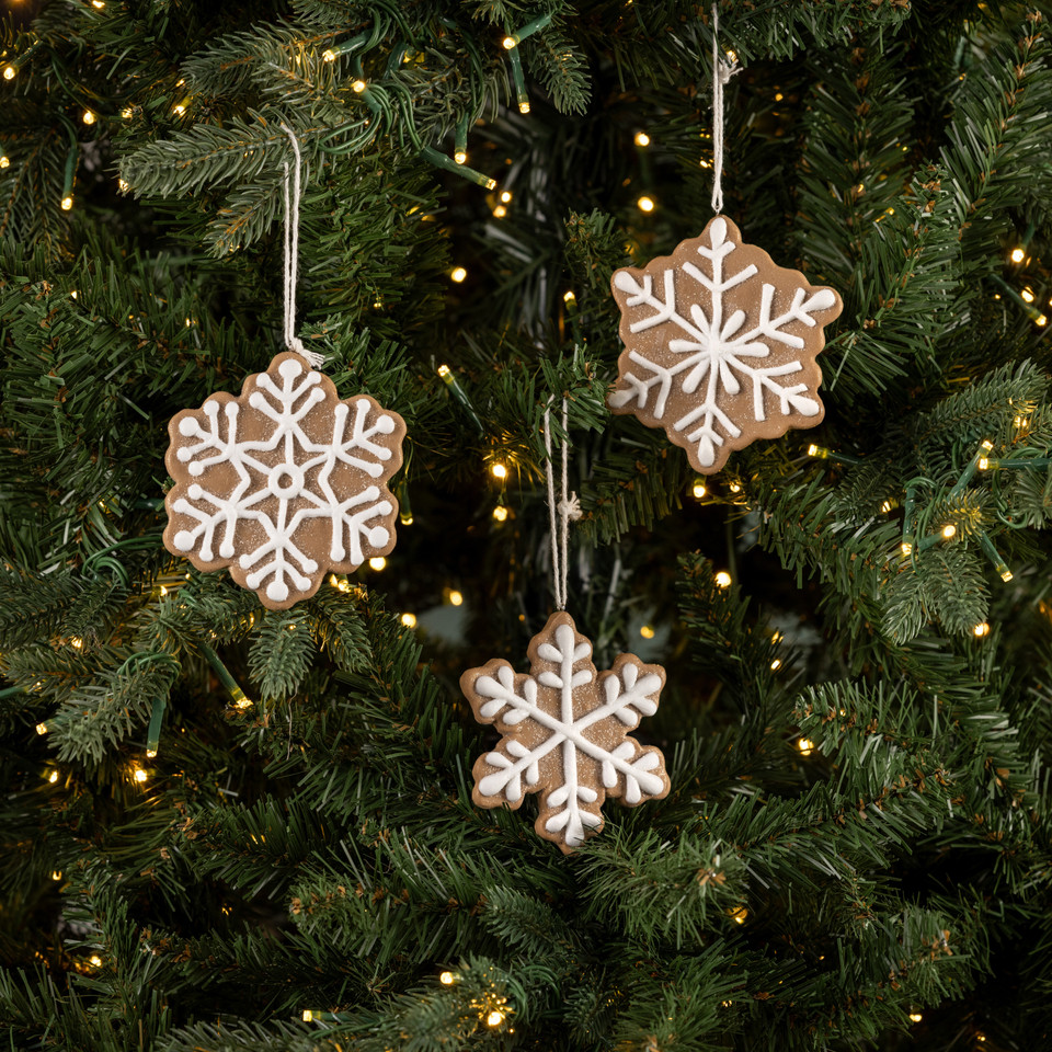 SET/3 HELEN'S GINGERBREAD ORNAMENTS