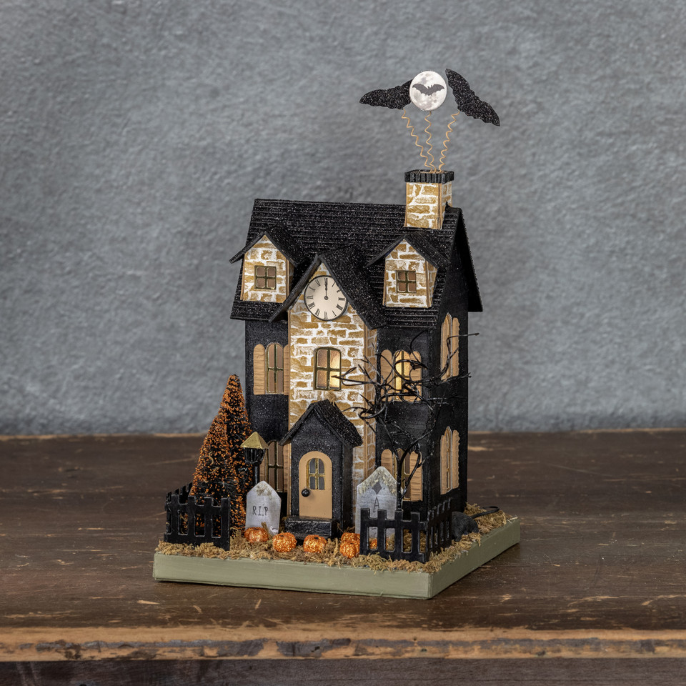 LIGHTED FALL HOUSE