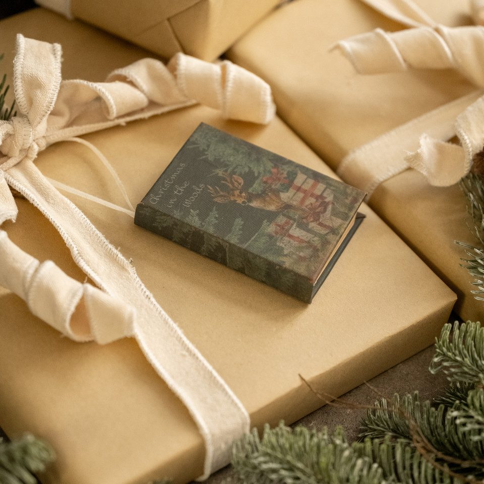 CHRISTMAS IN THE WOODS JOURNAL ORNAMENT