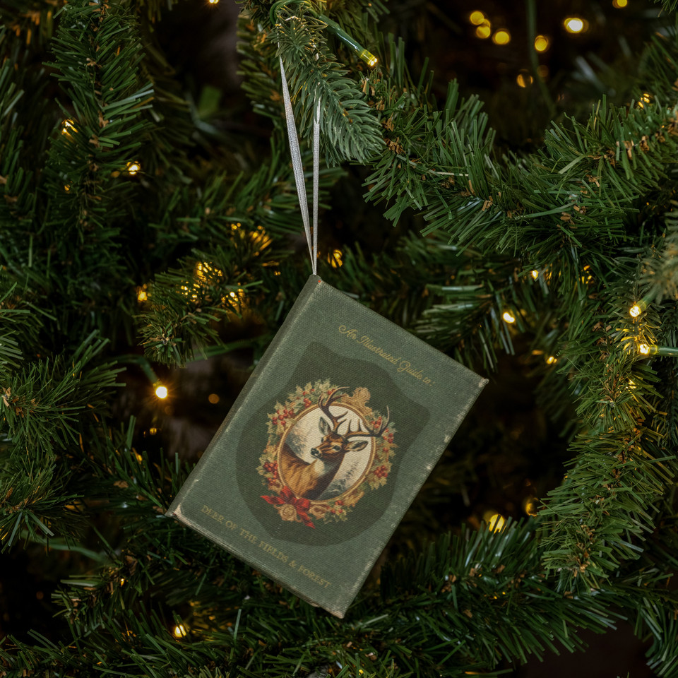 DEER OF THE FIELDS & FOREST JOURNAL ORNAMENT