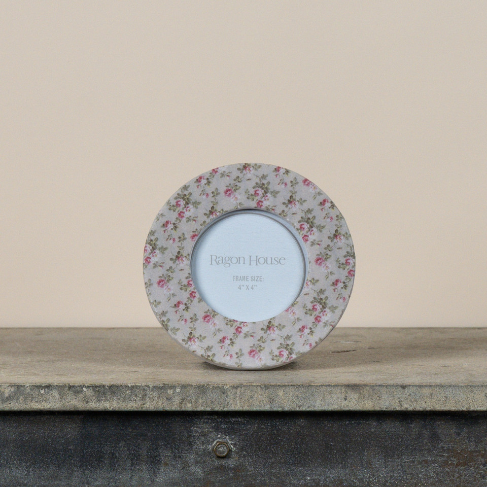 ETHEL'S GARDEN 4 x 4" CIRCULAR PHOTO FRAME