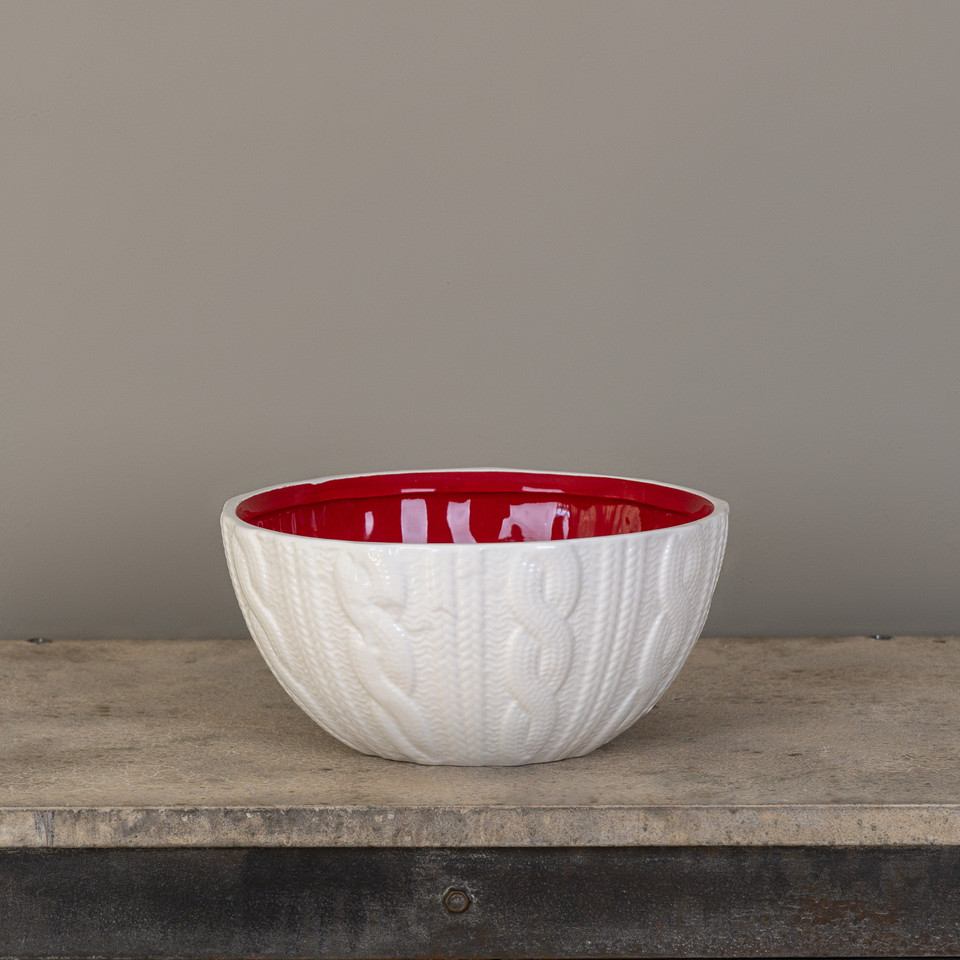 10.5" CREAM SWEATER BOWL