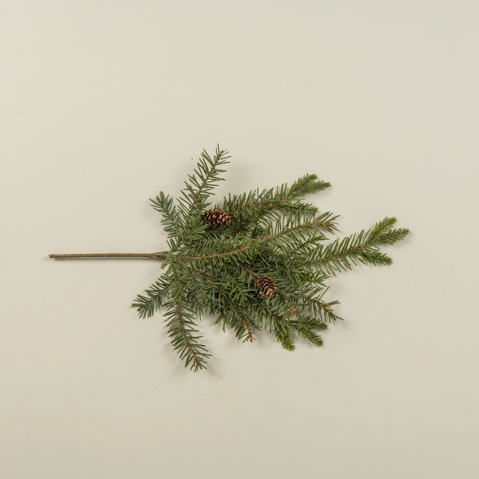 19" DOUGLAS FIR SPRAY W/ PINECONES
