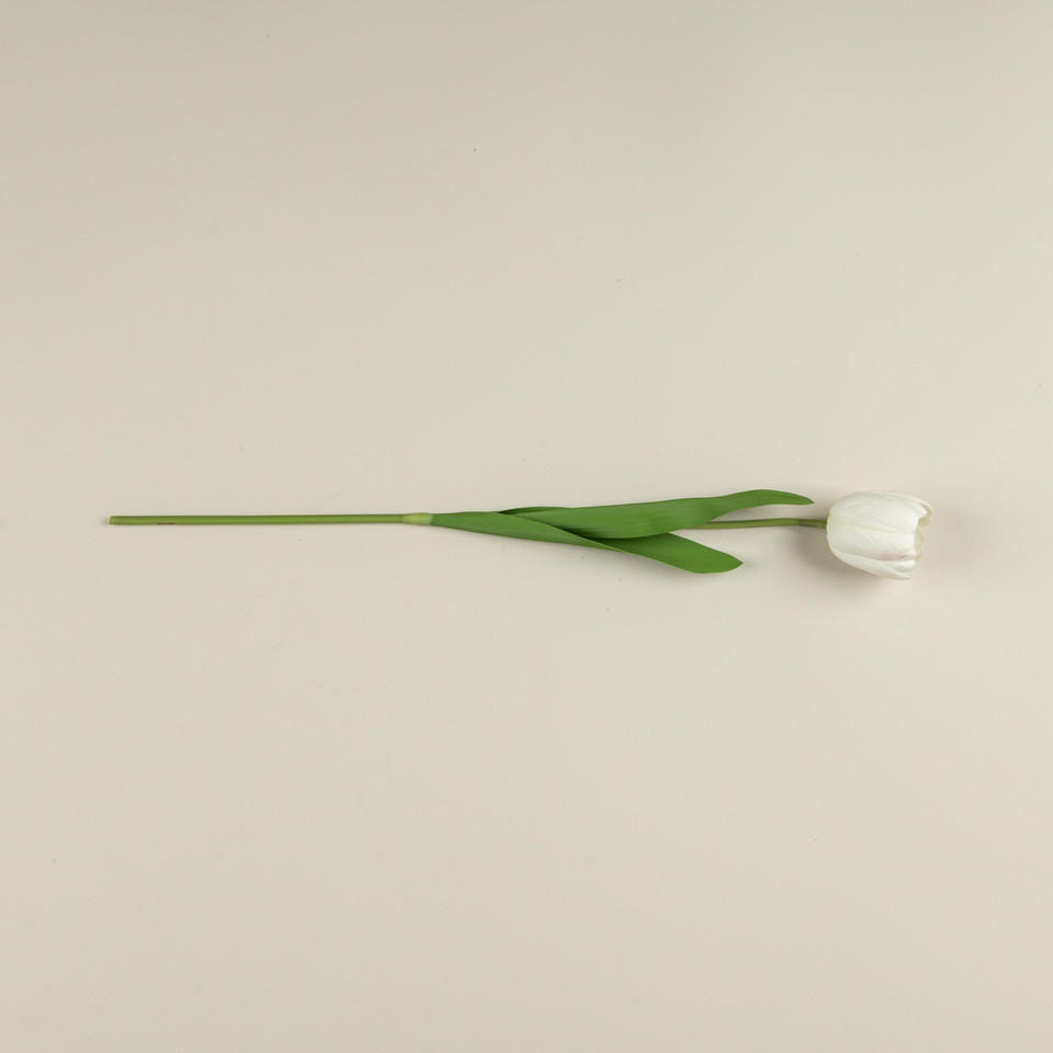 21.5" SOFT TOUCH WHITE TULIP STEM
