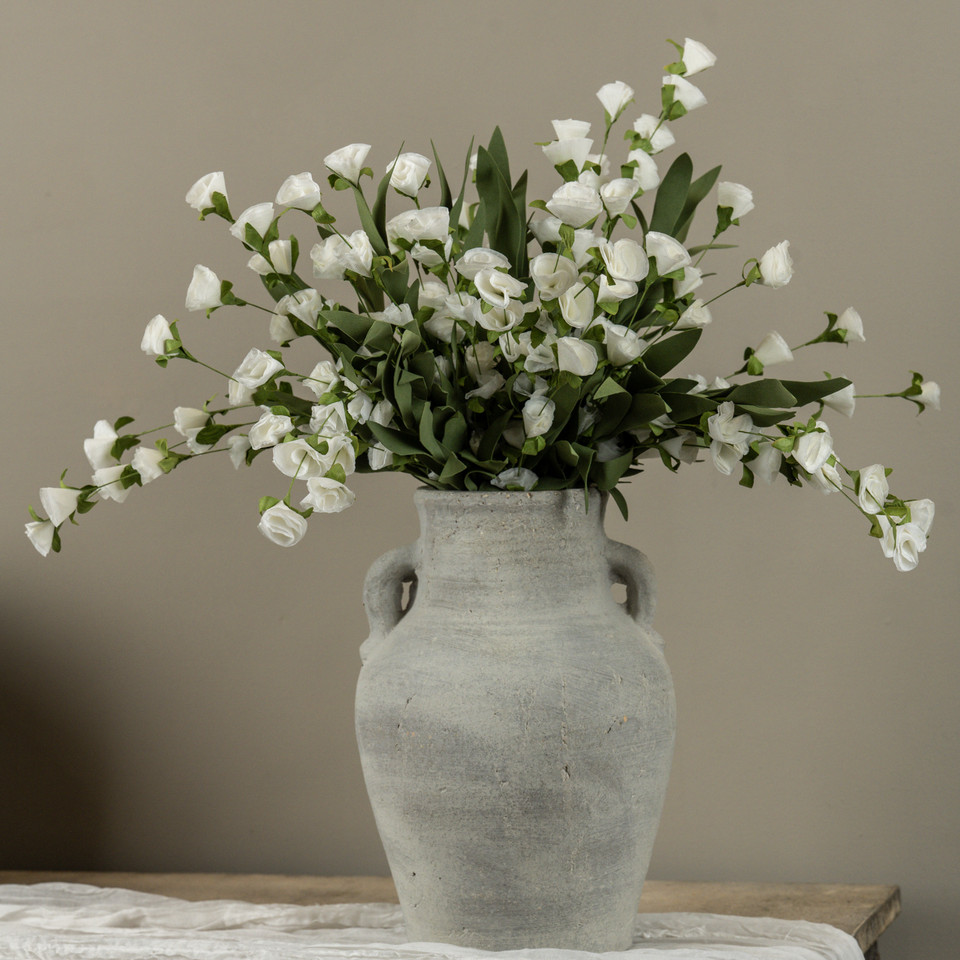 22.5" WHITE PAPER WILDFLOWER BUSH