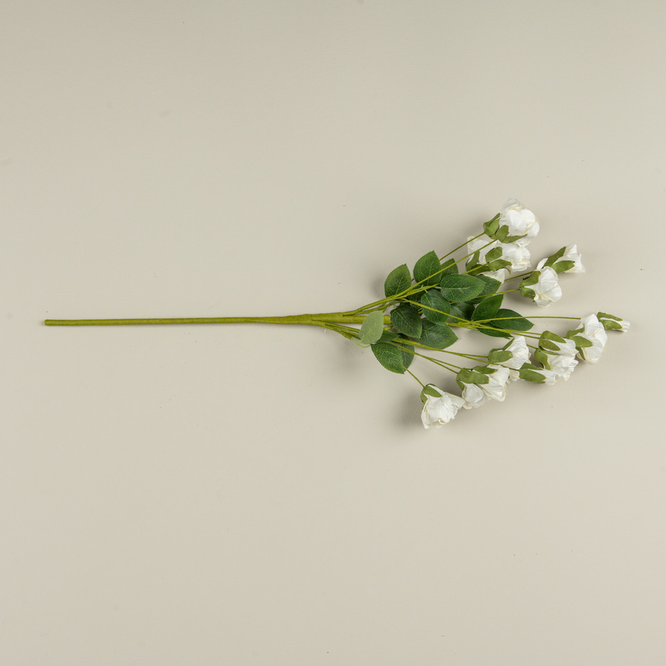 25" WHITE PAPER ROSE SPRAY