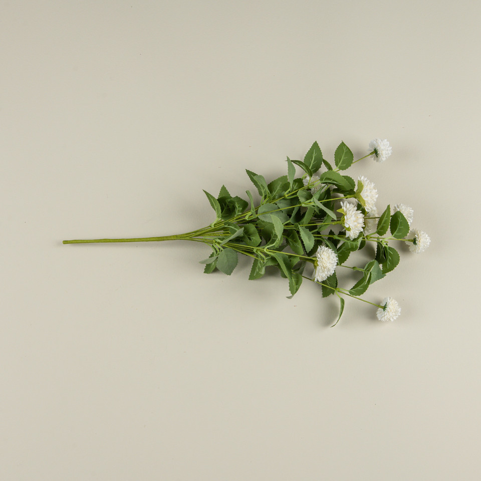 21" CREAM MUM BUSH