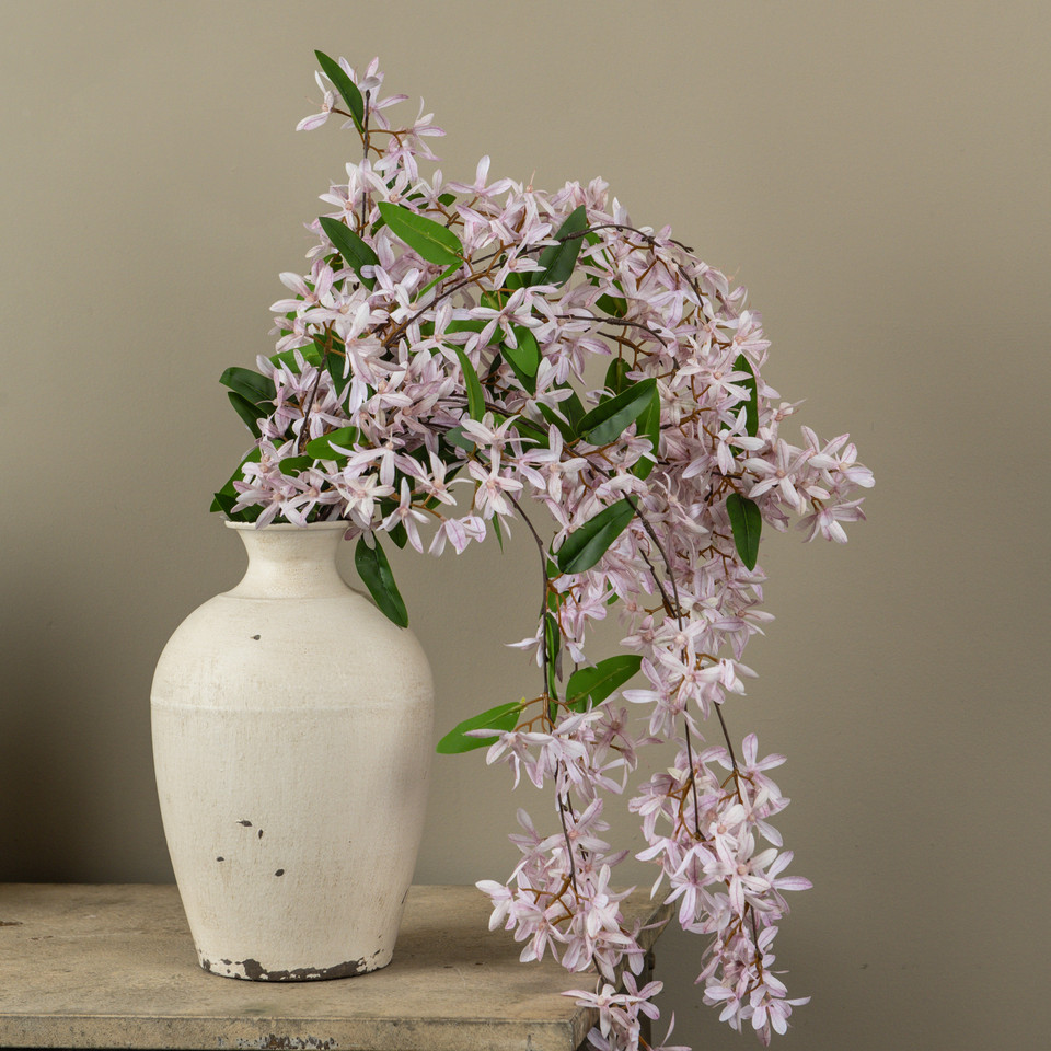 34" PINK SANDPAPER VINE HANGING BUSH
