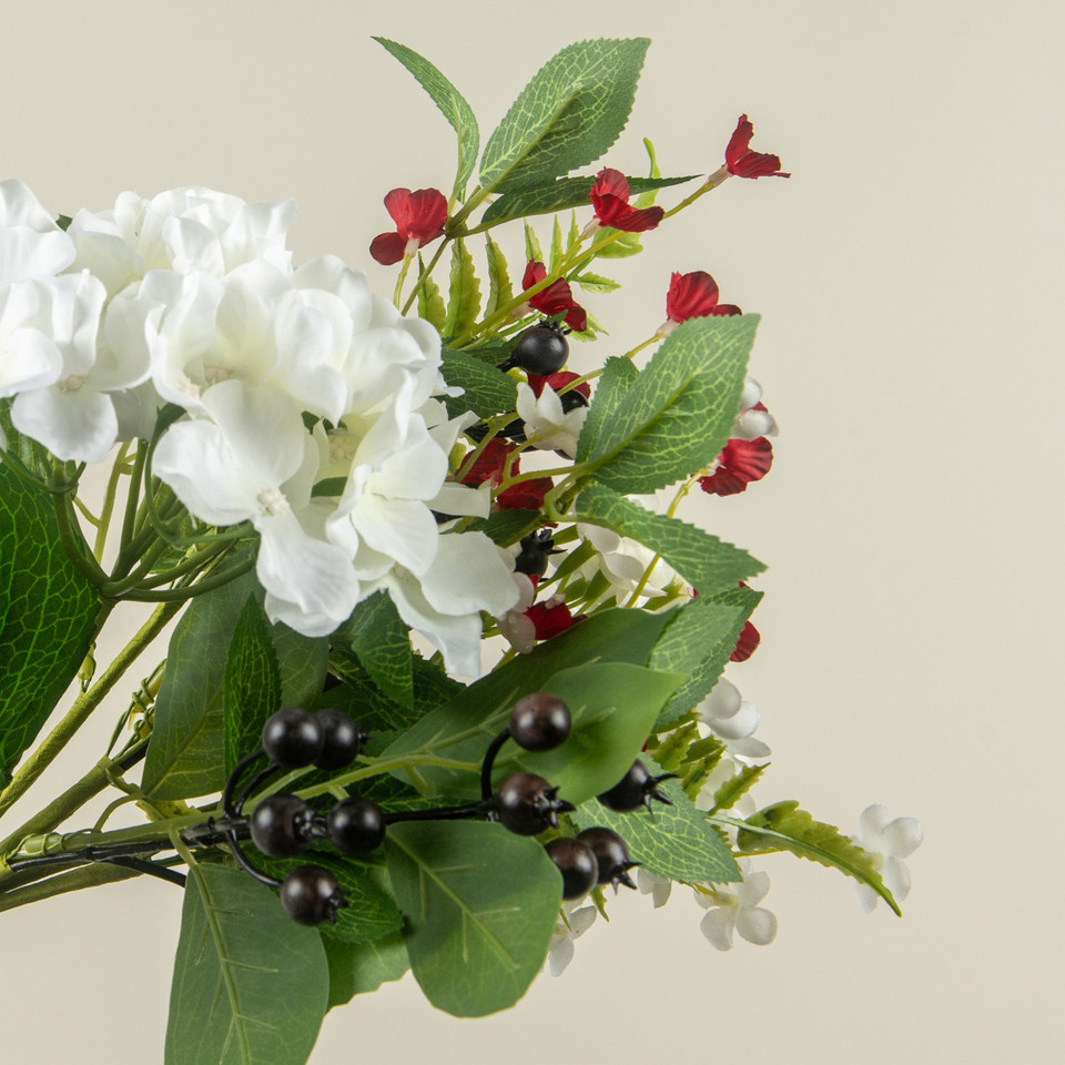 15" RED, WHITE & BLUE BERRY & HYDRANGEA BUNDLE