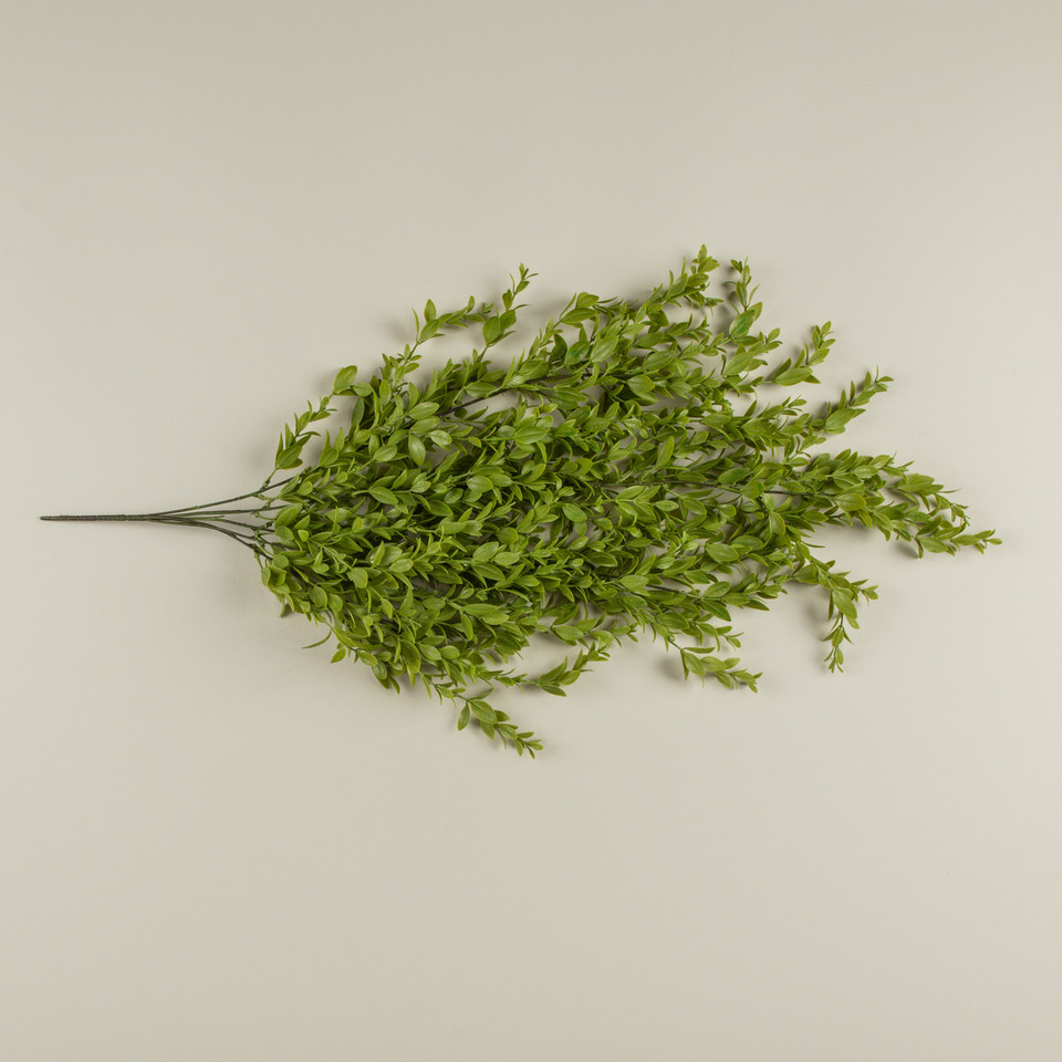 36" RUSCUS LEAF HANGING BUSH