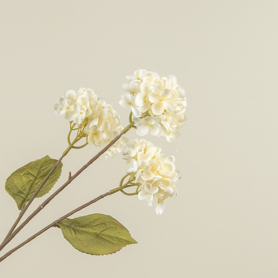 27.5" PALE YELLOW HYDRANGEA STEM
